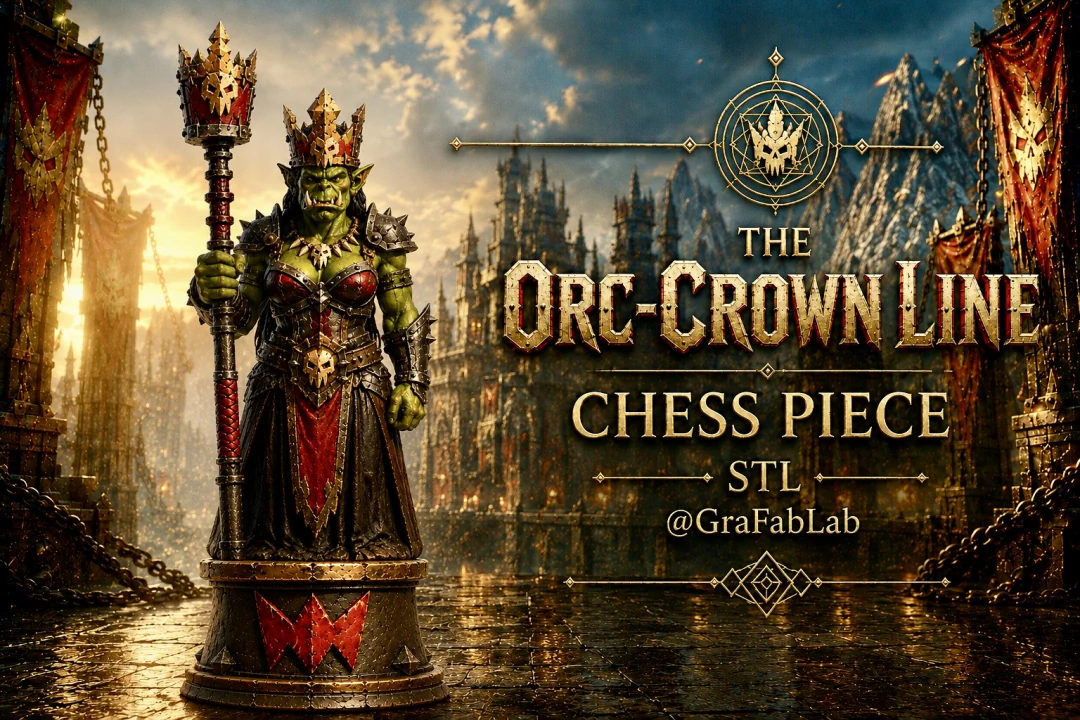 GraFabLab Chess 74 — Queen